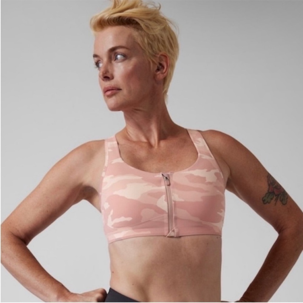 Athleta Empowered Train II Camo Printed Bra A-C
